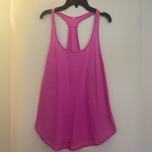 Lululemon pink razorback tank top